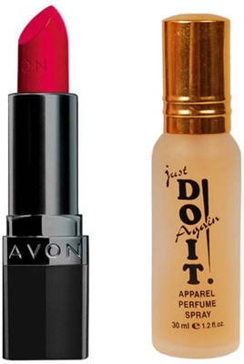 

Avon Anew True Color Perfectly Matte Lipstick (4 g, Ruby Kiss) with one do it perfume 30 ml(Set of 2)