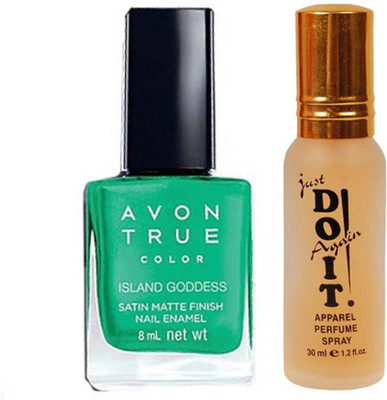 

Avon Anew Satin Matte Finish Nail Enamel Island Goddess (8 ml) with one do it perfume 30 ml(Set of 2)