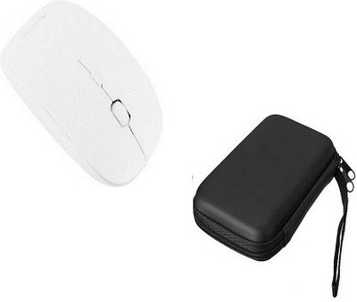

techdeal Ultra Slim 2.4ghz Wireless Mouse With 2.5 inch Hard Disk Pouch (Black) Combo Set