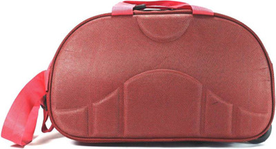 

Aqeeq Lite Travel 2Tone Light Maroonish a week long trip travel Duffle with wheels cabin size Bag Travel Duffel Bag(Red)