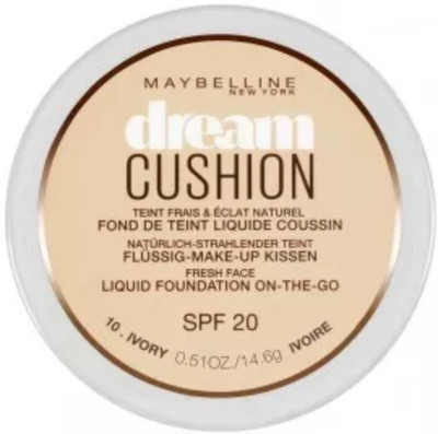 

Maybelline Dream Cushion Spf 20 Liquid Foundation On-The-Go Foundation(10 Ivory, 14.6 g)