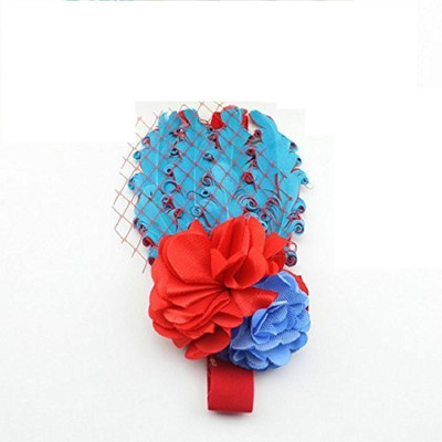

Jern Baby Cute Feather Headband (Blue & Red) Head Band(Blue, Red)
