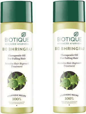 

BIOTIQUE BIO BHRINGRAJ THERAPEUTIC OIL FOR FALLING HAIR INTENSIVE HAIR REGROWTH TREATMENT 120ML Hair Oil(240 ml)