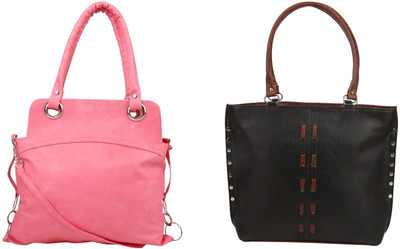 

SME JAIPUR Shoulder Bag(Pink, Black), Black;pink