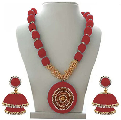 Manav Company Dori Brown, Red Jewellery Set(Pack of 1)