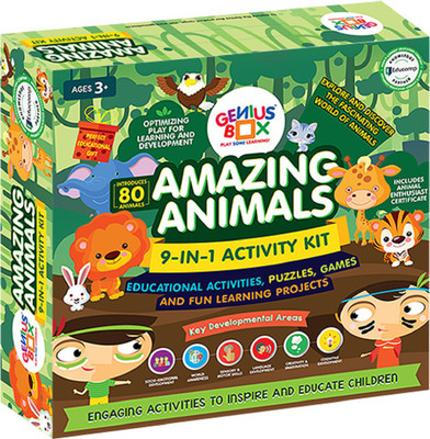 Genius Box Learning and Educational Toys for Children: Amazing Animals Activity Kit / Educational Kit / Learning Toy / STEM(Multicolor)
