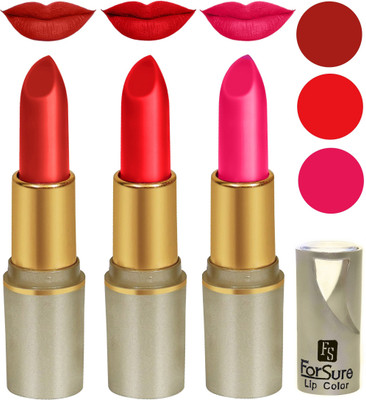 

ForSure Matte Lipstick 3Pack (Multicolour)(Pink, Brown, Red)