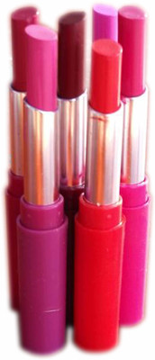 

apna net bazaar combo of 6 slim matte lipsticks(red, pink, brown, purple, lite purple, maroon)
