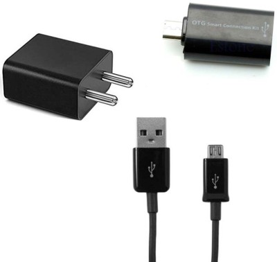 TROST Wall Charger Accessory Combo for Asus Zenfone Selfie(Black)