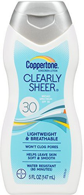 

Coppertone ClearlySheer SPF 30 Sunscreen Lotion(147.87 ml)