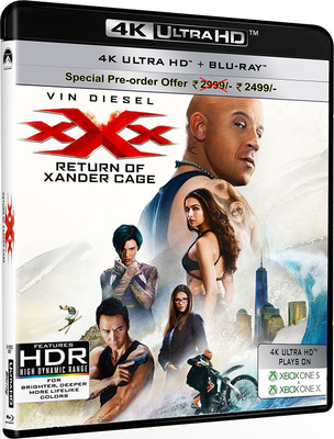 

XXX: Return of the Xander Cage (4K UHD & HD)(4K(UHD) Blu-ray English)