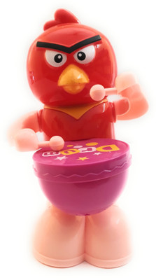 

The Game Begins Angry Bird Playing Drums with Music Toy for kids, Red Color(Red)