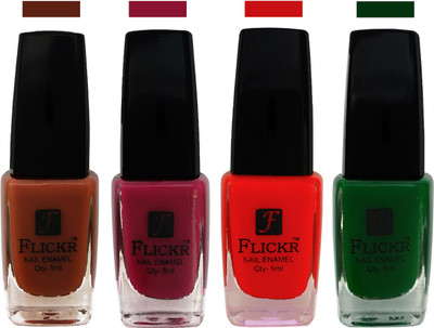 

Flickr EXTRA SHINE and SPEED DRY Nail Polish Brown,Purple,Red,Green(Pack of 4)