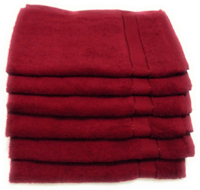 Cotton colors Terry Cotton 400 GSM Hand Towel Set(Pack of 6)
