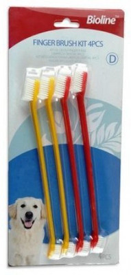 

Bioline Dual Head Pet Toothbrush Set 4 Pcs Pet Toothbrush(Dog)