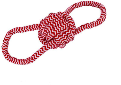 

SRI Puppy Cats Chew Toy with A Tug- Knotted Cotton Chew Rope Toy Balls for Biting Training Playing Chewing Polyresin Chew Toy For Bird