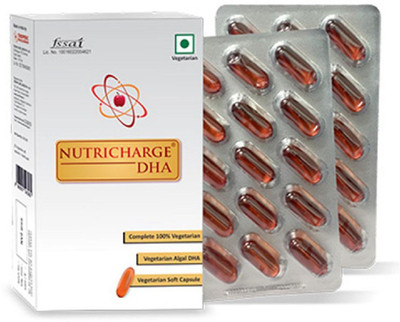 

Nutricharge DHA Plant-Based Protein(30, carremel)