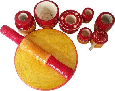 

Khadi Eco Basket Channapatna Wooden Cooking Set
