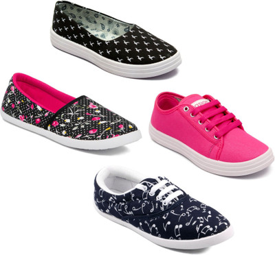 

Asian Women Casual & Running Shoes Combo Pack of 4 Casuals For Women(Multicolor