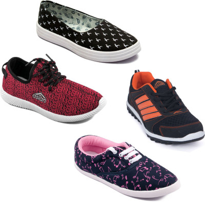 

Asian Women Casual & Running Shoes Combo Pack of 4 For Women(Multicolor