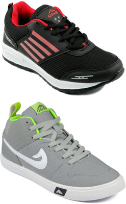 

Asian Men Combos Pack of 2,Casual Shoes,Training Shoes,Zym Shoes Running Shoes For Men(Grey, Black, Multicolor