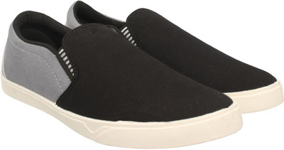 

Pexlo Men's Stylish Casual Slip On Sneakers For Men(Grey, Black