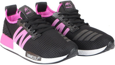 

Vandeu Mesh Running Shoes For Women(Black, Black purple