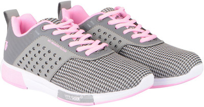 

Vandeu Mesh Running Shoes For Women(Grey, Grey pink