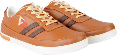 

Vandeu Stylish Lace Up Sneakers For Men(Tan