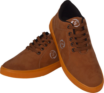 Sukun Sneakers For Men(Brown, Cheeku