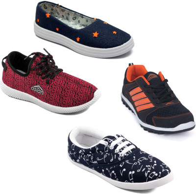 

Asian Women Casual & Running Shoes Combo Pack of 4 Casuals For Women(Multicolor