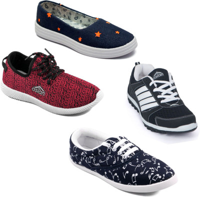 

Asian Women Casual & Running Shoes Combo Pack of 4 For Women(Multicolor