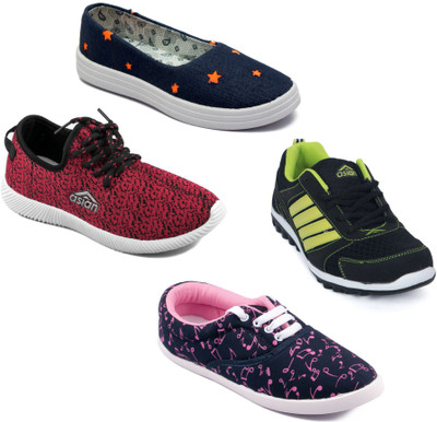 

Asian Women Casual & Running Shoes Combo Pack of 4 Walking Shoes For Women(Multicolor