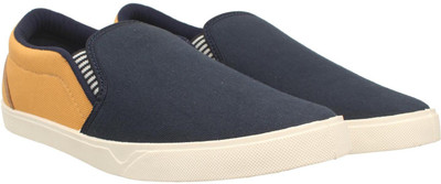 

Pexlo Men's Admirable Casual Slip On Sneakers For Men(Beige, Blue