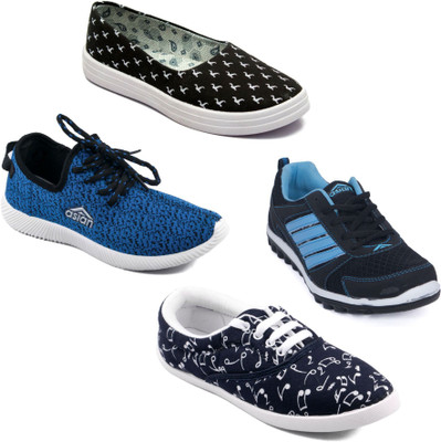 

Asian Women Casual & Running Shoes Combo Pack of 4 Walking Shoes For Women(Multicolor