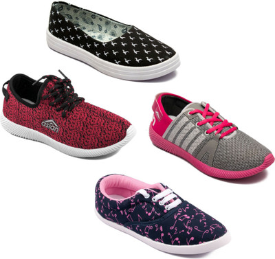 

Asian Women Casual & Running Shoes Combo Pack of 4 Walking Shoes For Women(Multicolor