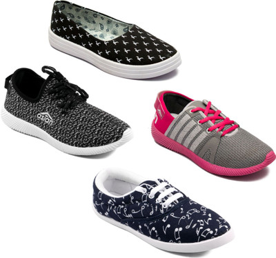

Asian Women Casual & Running Shoes Combo Pack of 4 Walking Shoes For Women(Multicolor
