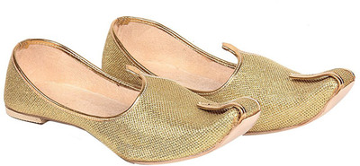

Koscko Casual Punjabi Jutti For Men Slip On For Men(Gold