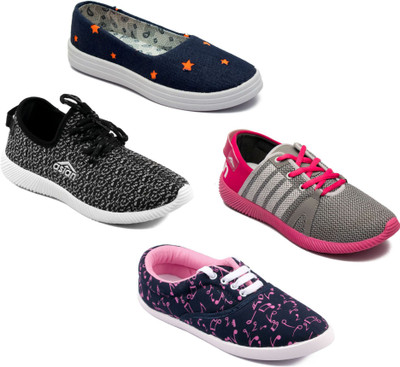 

Asian Women Casual & Running Shoes Combo Pack of 4 Casuals For Women(Multicolor