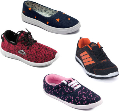 

Asian Women Casual & Running Shoes Combo Pack of 4 Walking Shoes For Women(Multicolor
