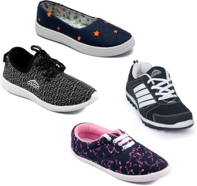 

Asian Women Casual & Running Shoes Combo Pack of 4 Walking Shoes For Women(Multicolor