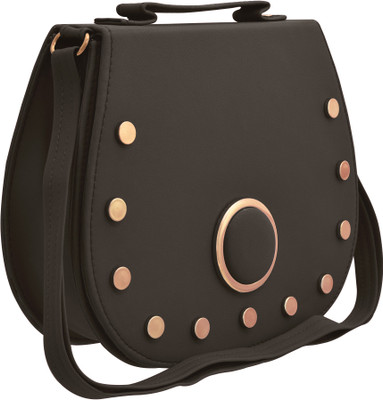 

TAP FASHION Women Casual Grey PU Sling Bag
