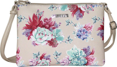 

Caprese Women White PU Sling Bag