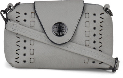 Butterflies Women Casual Grey PU Sling Bag
