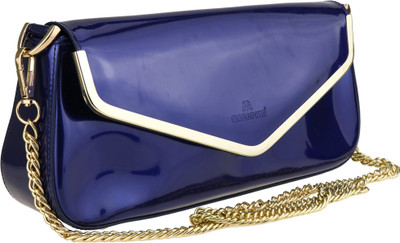 

Avmart Women Evening/Party Blue PU Sling Bag