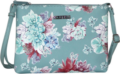 

Caprese Women Blue PU Sling Bag