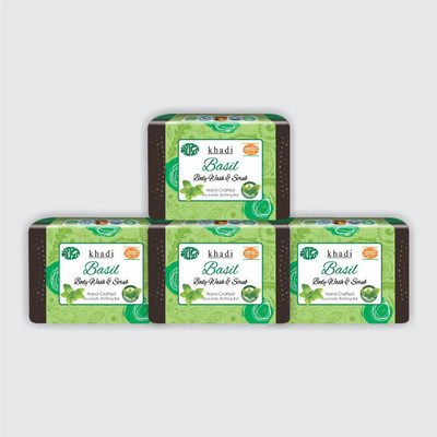 

KHADI MEGHDOOT AYURVEDIC BASIL BODY WASH(500 g, Pack of 4)