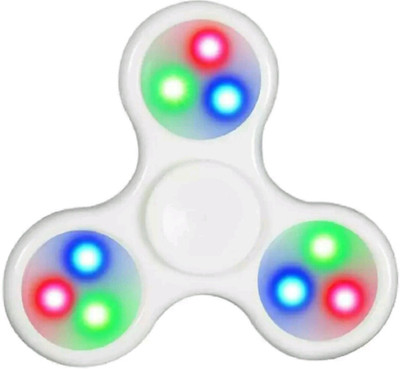 

YAMAMA LED Light Fidget Spinner with Switch Plastic EDC Hand Spinner For Autism and ADHD Relief Focus Anxiety Stress Toys Gift(White)