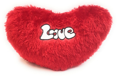 

The Game Begins Heart Shaped Soft Pillow (Love) Red Color - 22 cm(Red)