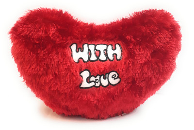 

The Game Begins Heart Shaped Soft Pillow (With Love) Red Color - 22 cm(Red)